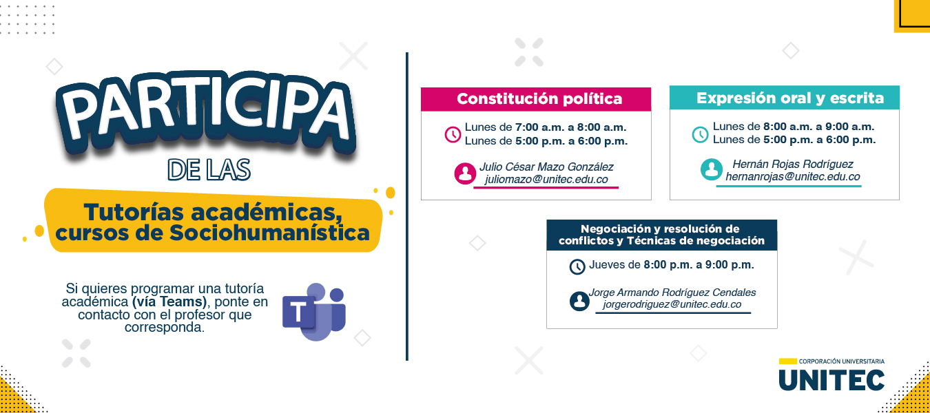 TUTORIAS ACADÉMICAS SOCIOHUMANISTICA unitec