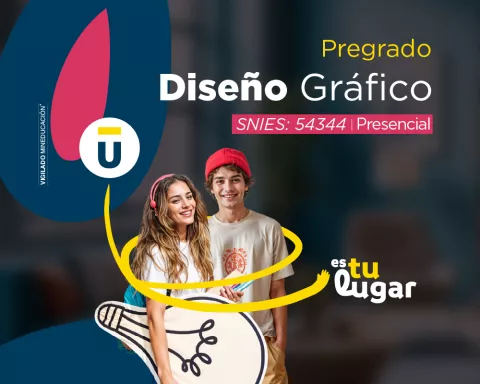  Estudiantes de la carrera de Diseño Gráfico en Bogotá desarrollando habilidades creativas en comunicación visual, ilustración digital y diseño editorial
