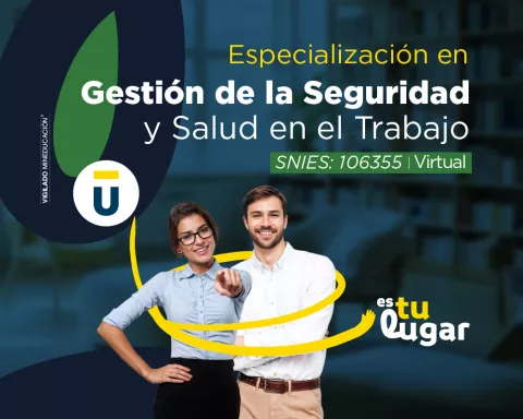 Profesionales formándose en la Especialización en Gestión de la Seguridad y Salud en el Trabajo, con énfasis en prevención de riesgos laborales y cumplimiento de normativas