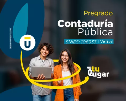 Formación en Contaduría Pública virtual, centrada en principios contables, auditoría, finanzas y normativas tributarias