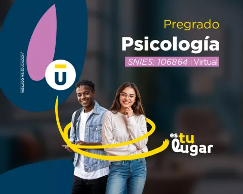 Programa de Psicología en modalidad virtual, orientado al estudio del comportamiento humano, salud mental y procesos cognitivos